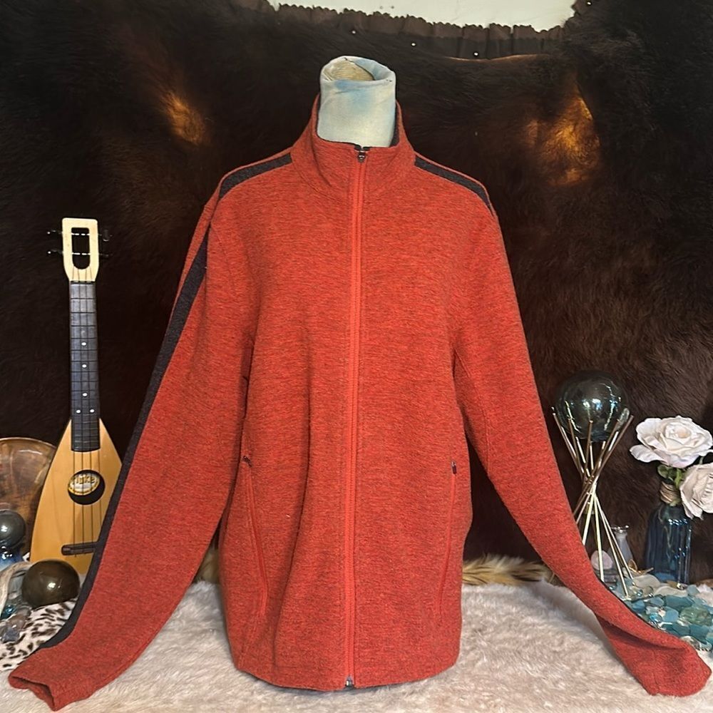 Ibex wool full zip coat L (UB)